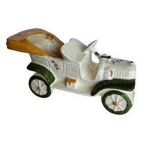Vintage Ceramic Car Jalopy Planter Vase Pen Pencil Holder Air Plant